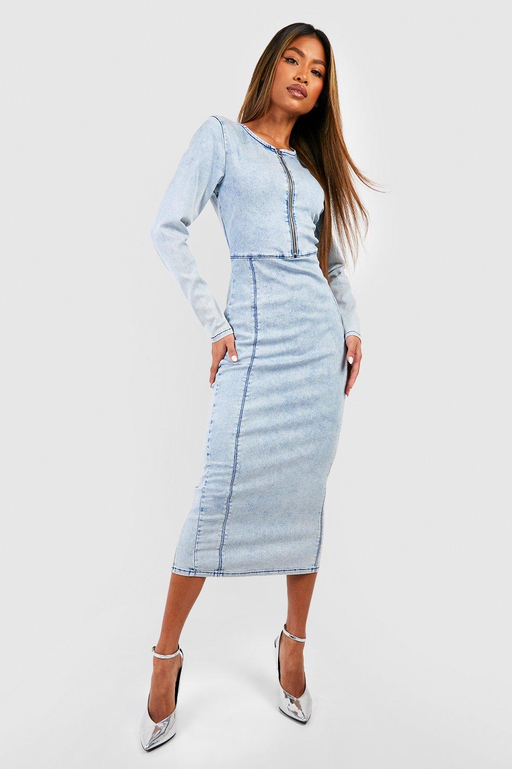 Stretch deals denim dress